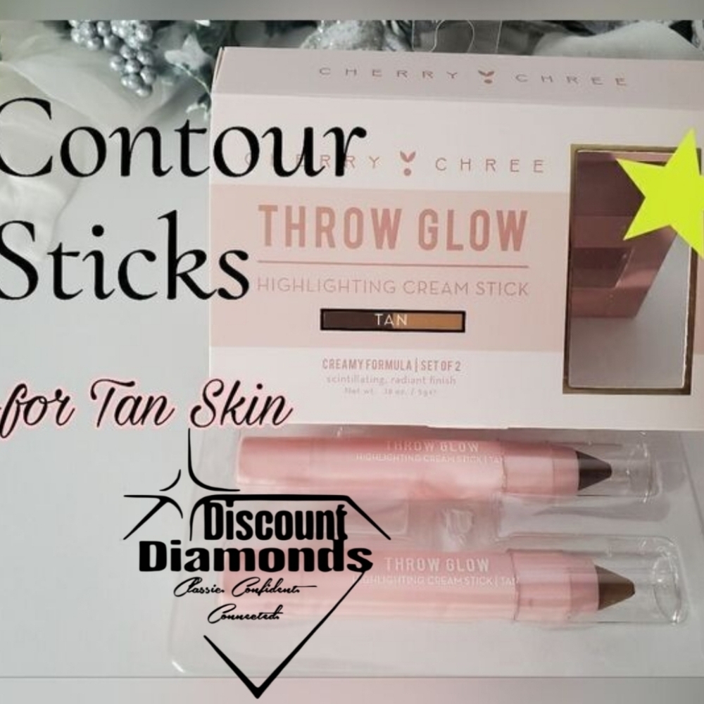 Tan Contour Cream Sticks minimize or accentuate  facial featues